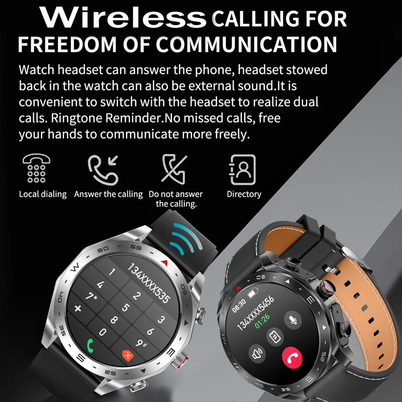 Smartwatch T95 2 em 1 com Fones TWS Bluetooth HiFi 9D e Monitoramento de Saúde com Assistente de Voz AI